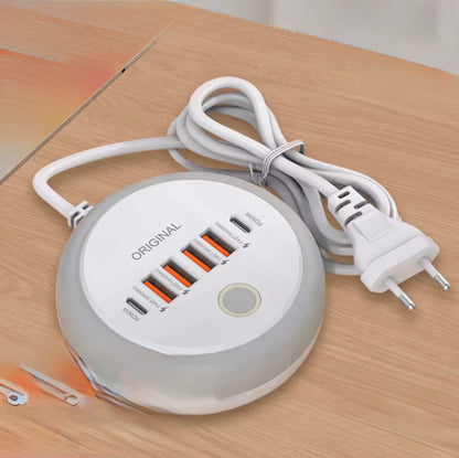 50W Power Strip Multi Port USB C Socket Type C Fast Charging Wall Charger USB Adapter For iPhone12 13 Quick Mobile Phone Charger